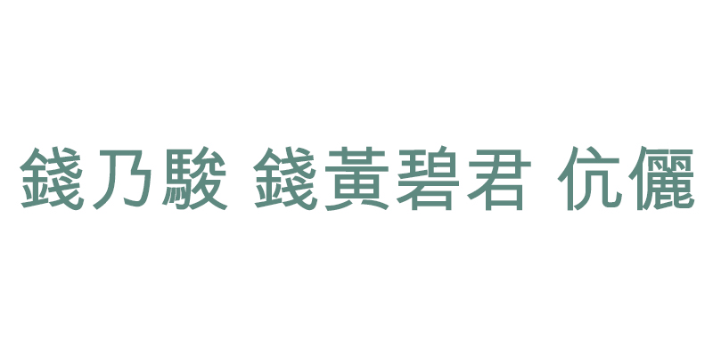 錢乃駿 錢黃碧君 伉儷